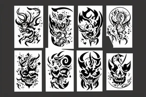 putting the demons up on their shelves only gives them time to themselves tattoo idea