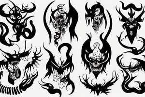 putting the demons up on their shelves only gives them time to themselves tattoo idea