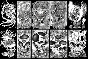 putting the demons up on their shelves only gives them time to themselves tattoo idea