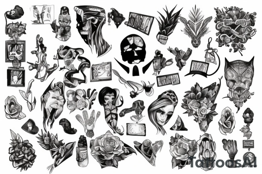 putting them up on their shelves only gives them time to themselves tattoo idea