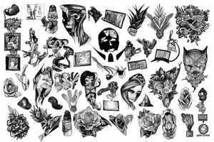 putting them up on their shelves only gives them time to themselves tattoo idea