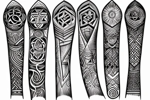 sacred geometry arm tattoo idea