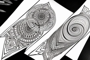 sacred geometry arm tattoo idea