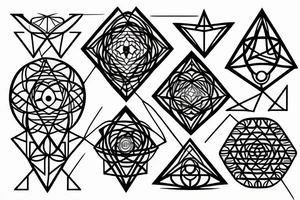sacred geometry arm tattoo idea