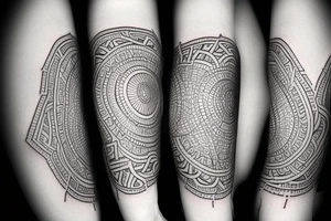 sacred geometry arm tattoo idea