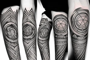 sacred geometry arm tattoo idea