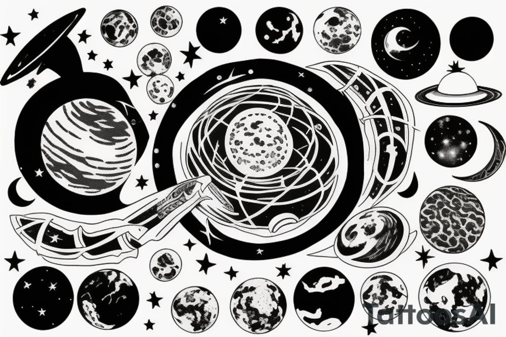astronomy tattoo idea