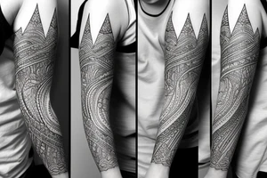 nordic themed sleeve tattoo idea