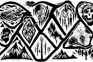 walking through a valley of death tattoo idea