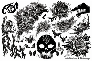 walking through a valley of death tattoo idea