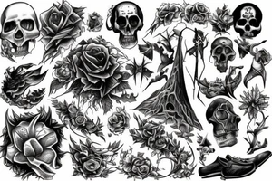 walking through a valley of death tattoo idea