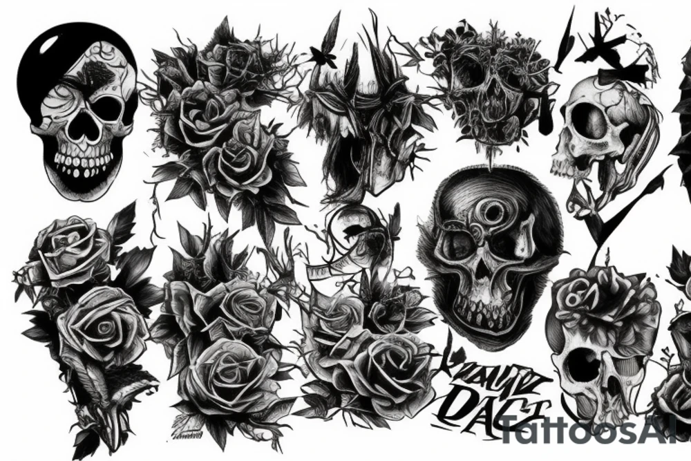 walking through a valley of death tattoo idea