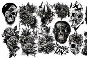 walking through a valley of death tattoo idea