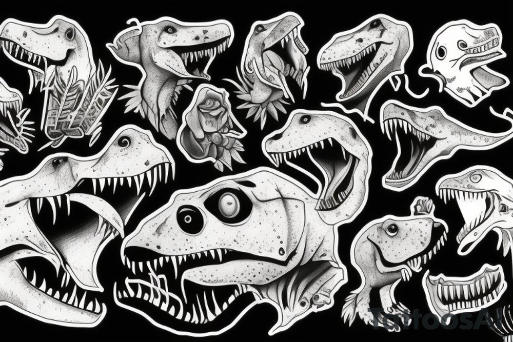Trex tattoo idea