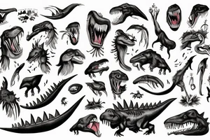 Trex tattoo idea