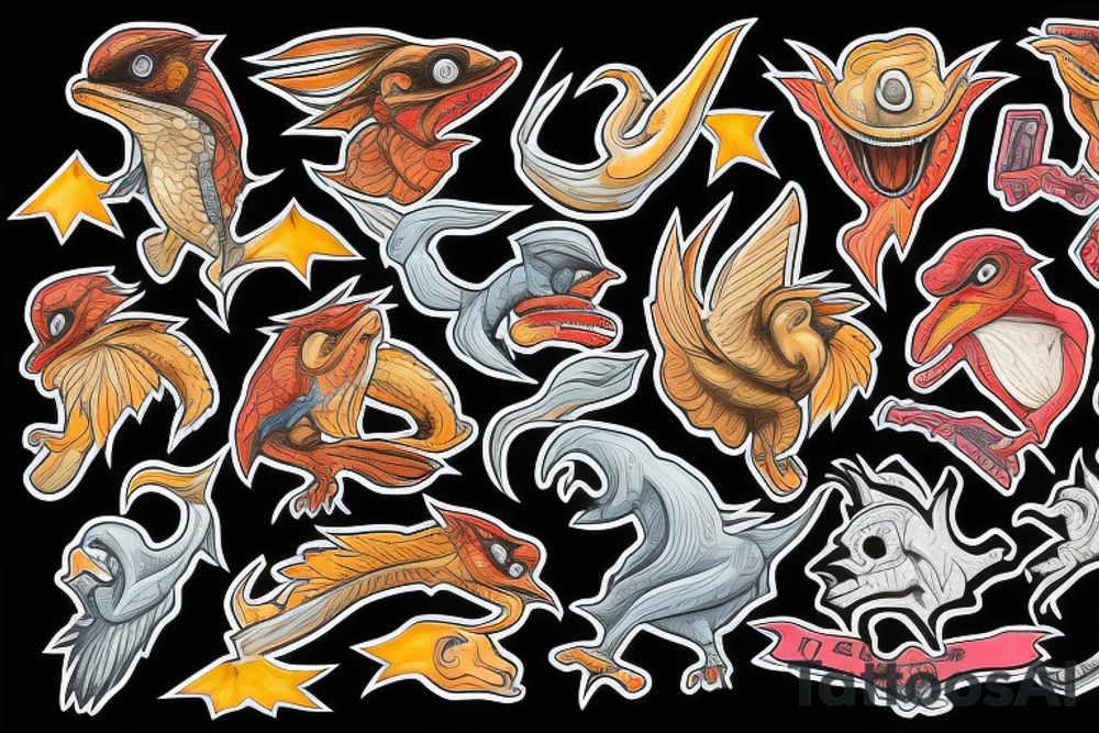 Raptor tattoo idea