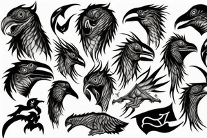 Raptor tattoo idea