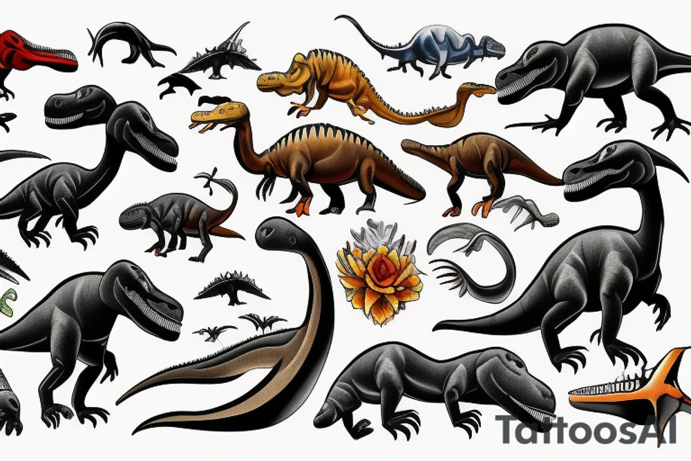 Dinosaur tattoo idea