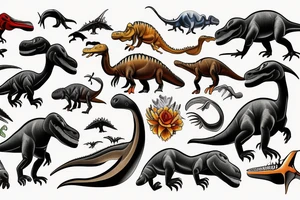 Dinosaur tattoo idea