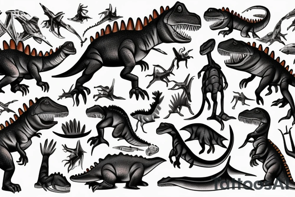 Dinosaur tattoo idea