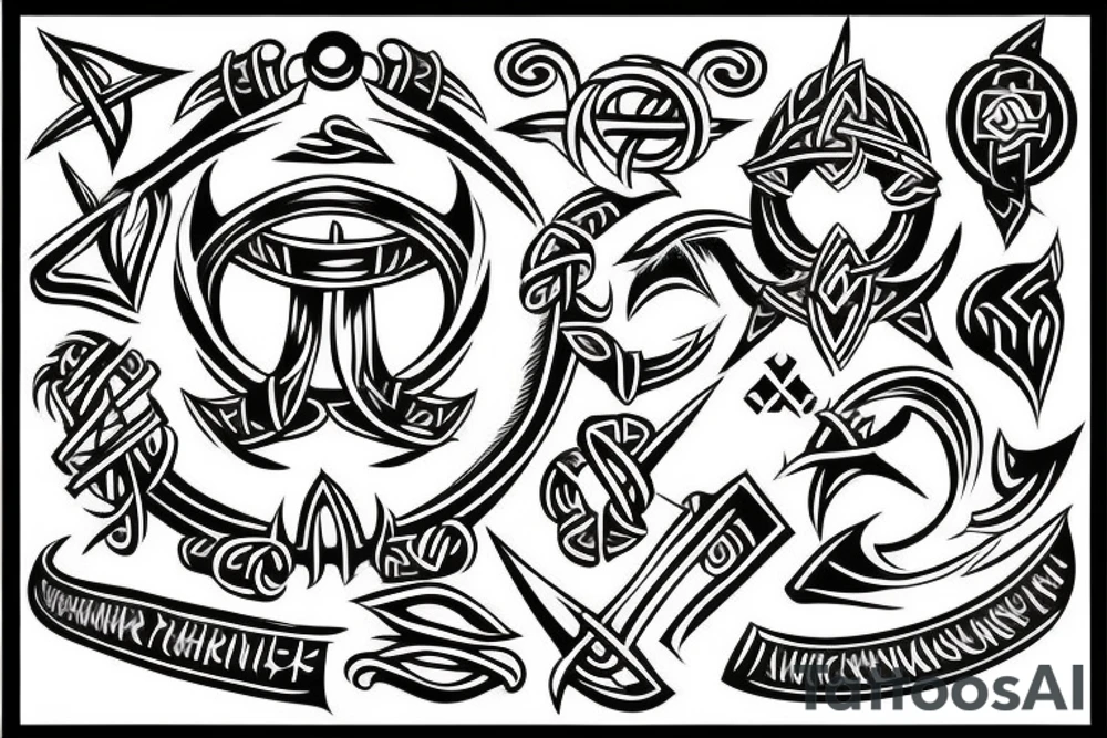 viking symbol tattoo idea