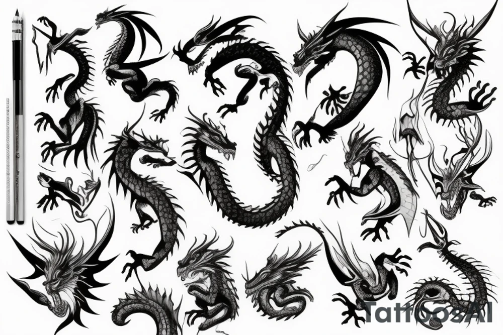 dragon tattoo idea