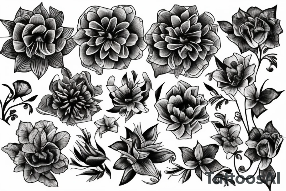 flowers tattoo idea