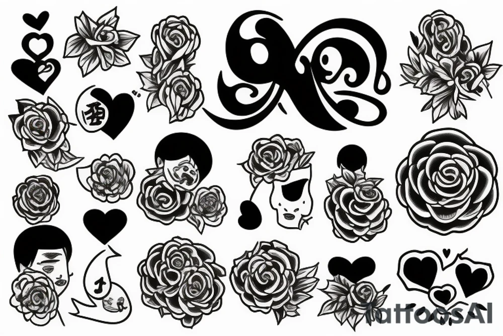 paz y amor tattoo idea