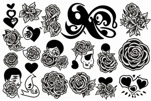 paz y amor tattoo idea