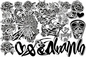 paz y amor tattoo idea