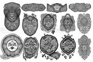 Kazakh ornaments tattoo idea