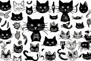 Black Cat tattoo idea