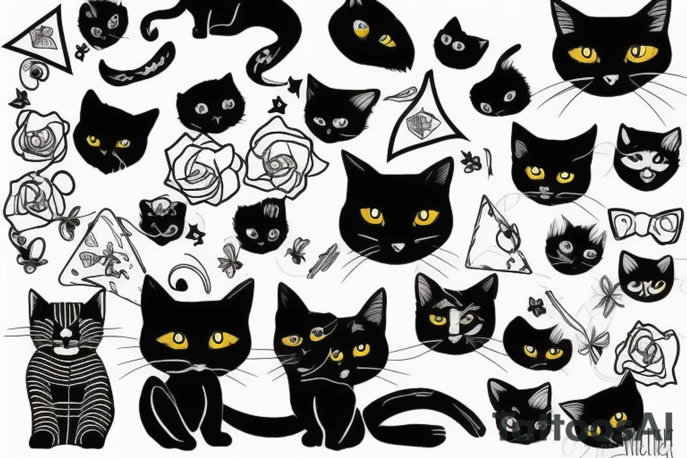 BlackCat tattoo idea