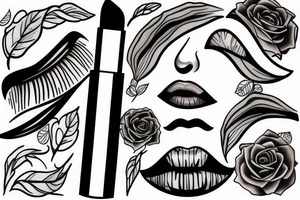 lipstick tattoo idea