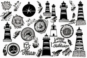 lighthouse tattoo idea