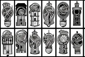 lighthouse tattoo idea