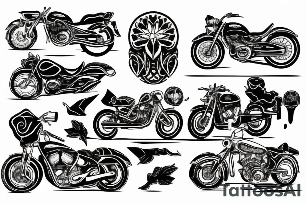 a motorcycle belongs to my grandparents tattoo idea