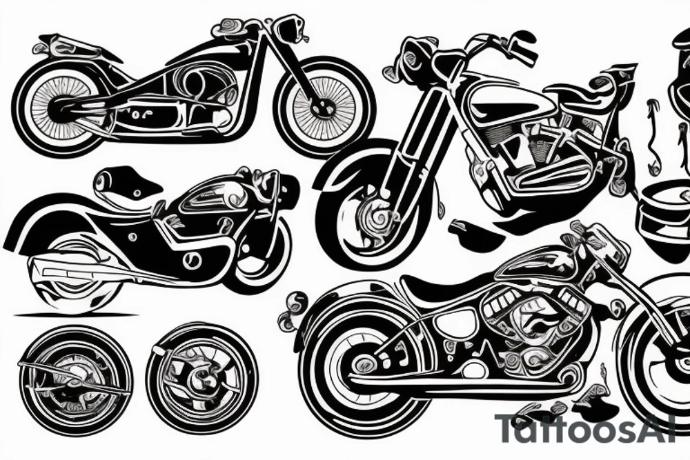 a motorcycle belongs to my grandparents tattoo idea