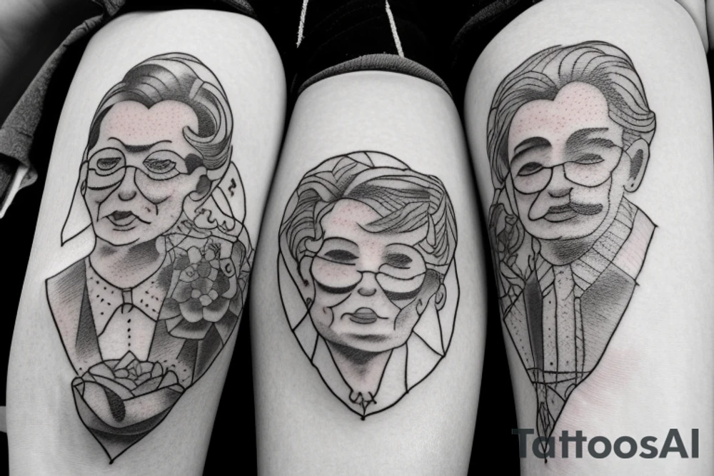my grandparents. living in a small village tattoo idea