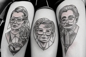 my grandparents. living in a small village tattoo idea