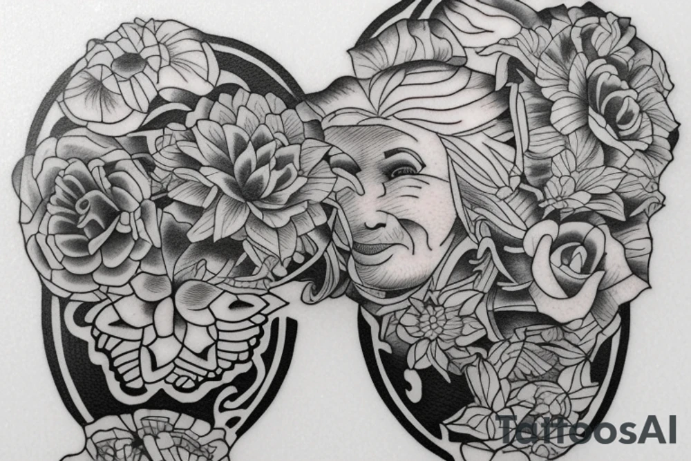 my grandparents. living in a small village tattoo idea