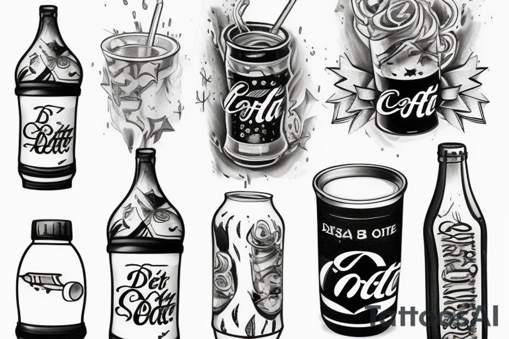 Diet coke tattoo idea