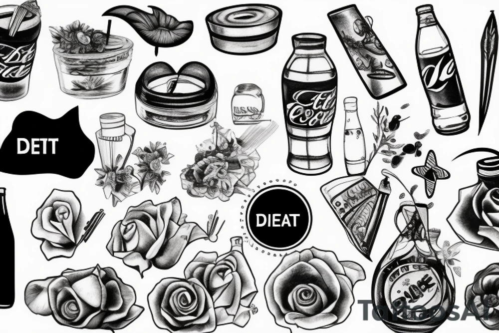 Diet coke tattoo idea