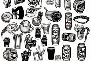 Diet coke tattoo idea