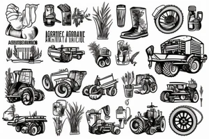Agriculture mechanic tattoo idea