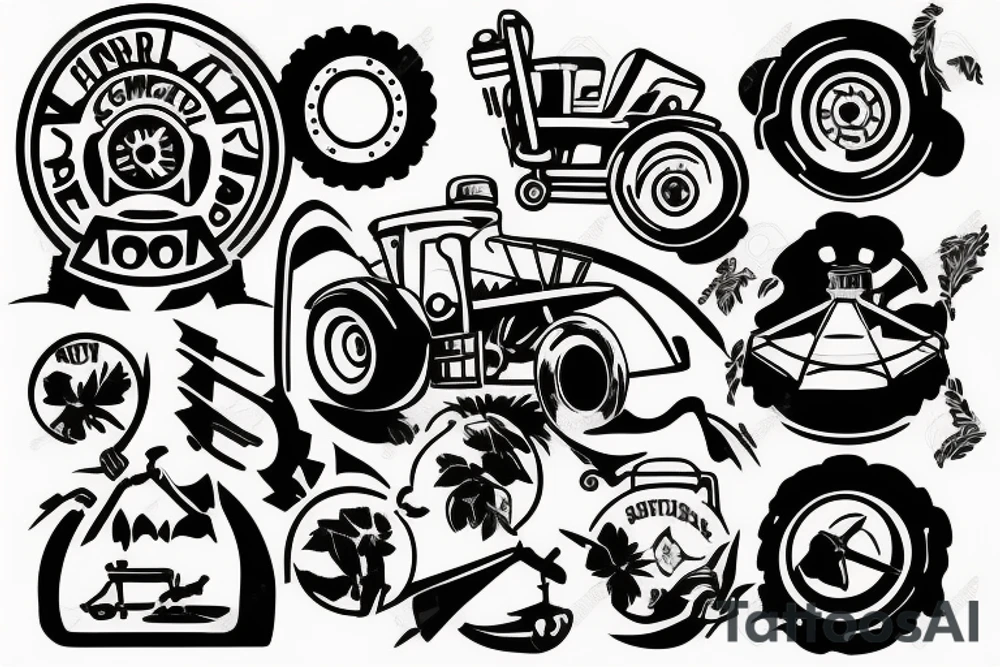 Agriculture mechanic tattoo idea