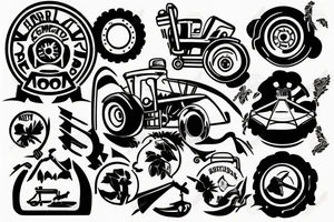 Agriculture mechanic tattoo idea