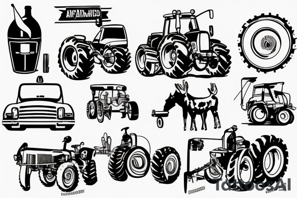 Agriculture mechanic tattoo idea