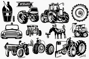 Agriculture mechanic tattoo idea