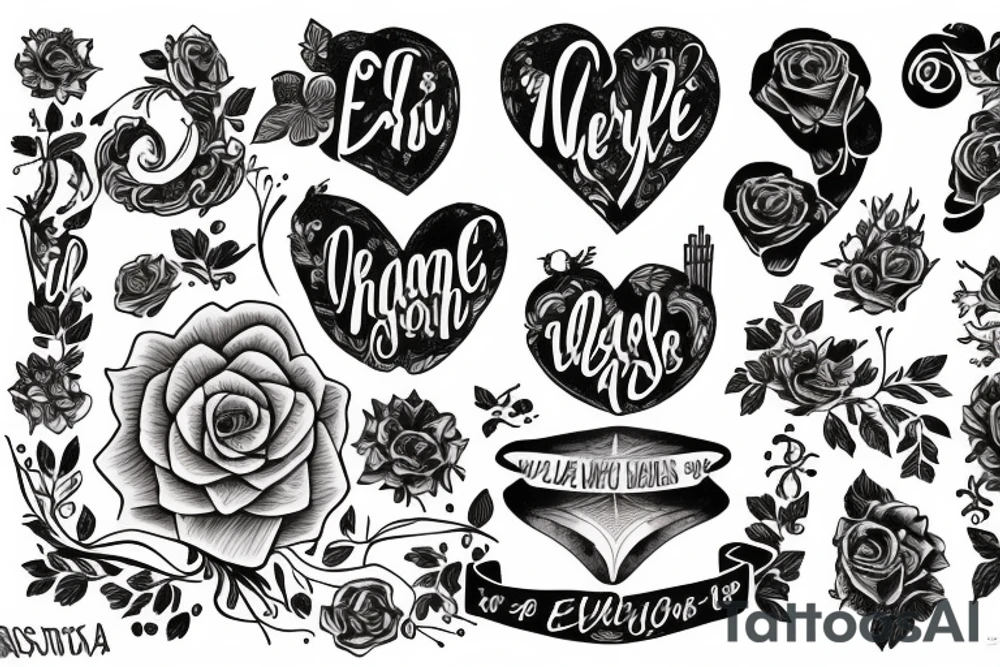 Girl named Elysia tattoo idea
